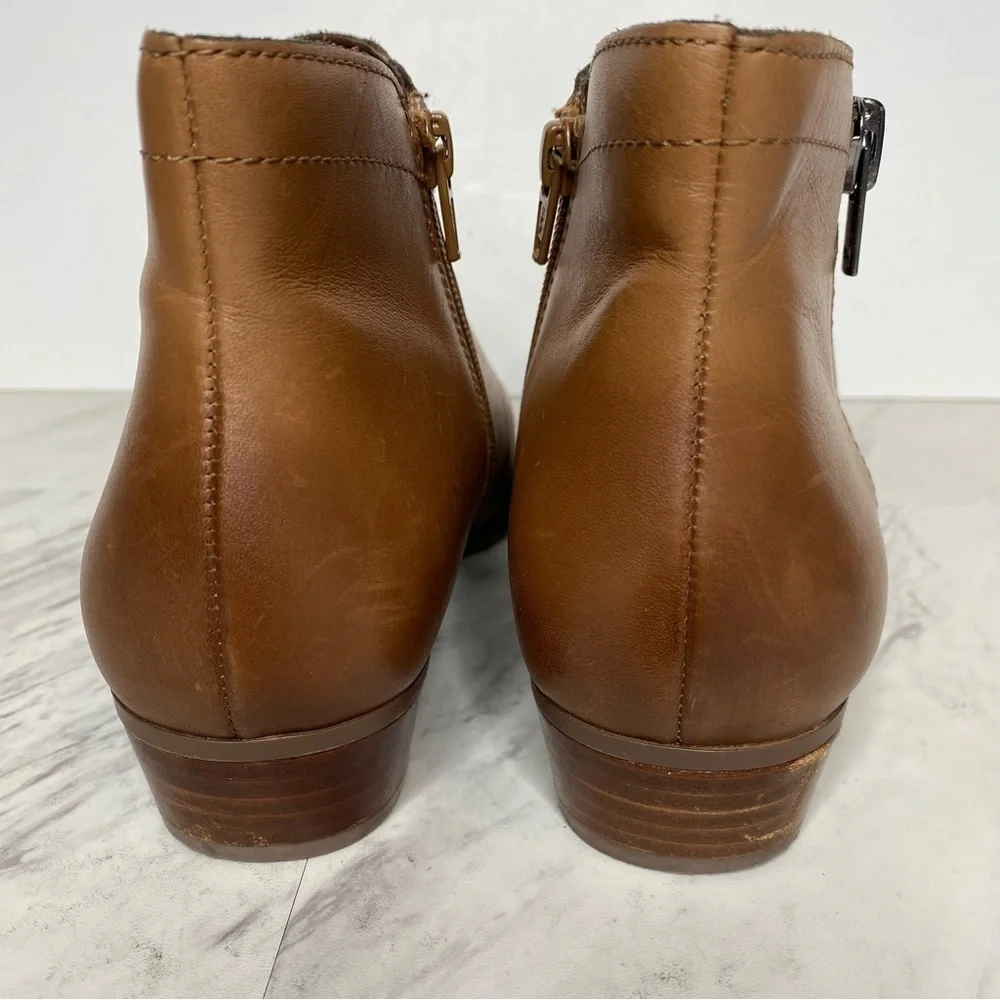 Naturalizer Blair Brown Leather Bootie 7M